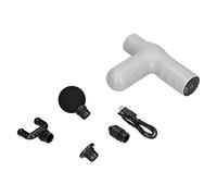 Pistola de Masaje, masajeador Muscular, percusión de Tejido Profundo, masajeador Corporal eléctrico portátil de Mano para la Espalda, Cuello, Hombro, Dolor, Alivio del Dolor(Gris)