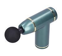Pistola de Masaje, Mini Masajeador de Músculos Corporales de Tejido Profundo de Mano Pistola de Terapia Muscular de 8 Velocidades con 4 Cabezas para Atletas Alivia el Dolor Muscular(Verde)