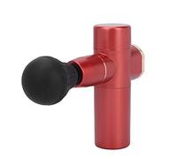 Pistola de masaje, mini pistola de masaje muscular portátil, masajeador de percusión eléctrico de tejido profundo con reducción de ruido, masajeador para atletas, ideal para cuello, hombro, pie(rojo)