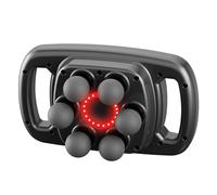 Pistola de masaje multicabezal, pistola de masaje de percusión de 6 cabezales con luz roja para relajación muscular, masajeador corporal eléctrico para espalda, cuello, piernas