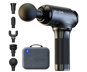 Pistola de Masaje Muscular, Bob and Brad T2 Masajeadora Tejido Profundo con 10mm de Amplitud, Portátil Actualizada de 4000 mAh Masajeador Eléctrico de Mano, Terapia y Alivio de Dolor para Atletas