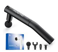 Pistola de Masaje Muscular con Extensión, RENPHO Extend Massage Gun Masaje Pistola Masajeadores de Mano, Potente Pistola Masaje de Tejido Profundo Muscular para Atletas con Carga Tipo C, Negro
