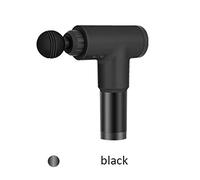 Pistola de masaje muscular eléctrica para fascia muscular profunda, masajeador de tejido terapéutico, pistola de ejercicio, alivio del dolor muscular, moldear el cuerpo, color negro