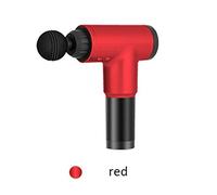 Pistola de masaje muscular eléctrica para fascia muscular profunda, masajeador de tejido terapéutico, pistola de ejercicio, alivio del dolor muscular, moldear el cuerpo, color rojo