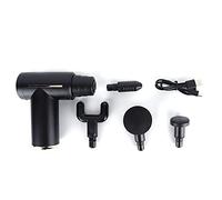 Pistola de masaje muscular, mini masajeador de tejido profundo portátil de mano, pistola de masaje de relajación muscular, masajeador de pulso eléctrico (negro)