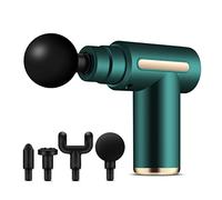 Pistola De Masaje Muscular Pistola De Fascia Mini Masajeador De Espalda Profundo Masajeador De Mano Eléctrico Alivio Del Dolor Portátil Massage Gun Para Atletas Aliviar El Dolor Muscular,Verde