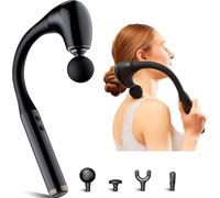 Pistola de Masaje Muscular, Pistola Masajeadora Muscular de Tejido Profundo Zooma con 5 Velocidades y 5 Cabezales de Masaje, Massage Gun para Aliviar el Dolor Muscular Relajación Recuperación Fatiga