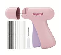 Pistola de para ropa, reparador rápido de prendas de , mini kit de costura, pistola de etiquetas que 2 agujas, 1000 remaches negros y 1000 remaches blancos
