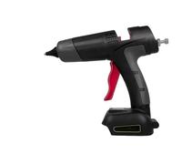 Pistola de pegamento caliente a batería 18 V a 21, sin, digital, temperatura ajustable, inalámbrica, for reparaciones bricolaje pistola de pegamento caliente(Black)