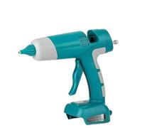 Pistola de pegamento caliente a batería 18 V a 21, sin, digital, temperatura ajustable, inalámbrica, for reparaciones bricolaje pistola de pegamento caliente(Blue)