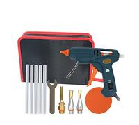 Pistola de pegamento caliente Bolsa de herramientas para pistola de pegamento Pistola de pegamento termofusible Boquilla de cobre para barra de pegamento de 11 mm Manualidades caseras Pistola caliente