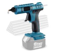 Pistola de pegamento caliente inalámbrica compatible con Makita BL1830 BL1840 BL1850 BL1860 batería de litio de 18 V, pistola de pegamento con batería de 100 W con 20 barras de pegamento