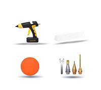 Pistola de pegamento caliente Pistola de pegamento termofusible con batería de litio inalámbrica de 100 W con pantalla digital Boquilla reemplazable Utilice herramientas inalámbricas con barra de pega