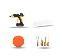 Pistola de pegamento caliente Pistola de pegamento termofusible con batería de litio inalámbrica de 100 W con pantalla digital Boquilla reemplazable Utilice herramientas inalámbricas con barra de pega