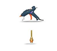 Pistola de pegamento caliente Pistola de pegamento termofusible de 15 mm 200 W 300 W 3 M Pistola de pegamento caliente industrial Uso profesional de alta potencia Barra de pegamento de 15 mm Es compac