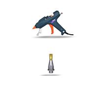 Pistola de pegamento caliente Pistola de pegamento termofusible de 15 mm 200 W 300 W 3 M Pistola de pegamento caliente industrial Uso profesional de alta potencia Barra de pegamento de 15 mm Es compac