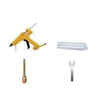 Pistola de pegamento caliente Pistola de pegamento termofusible profesional de 250 W, temperatura ajustable, juego de pistola de silicona de alta potencia con barra de pegamento de 11 mm, boquilla de