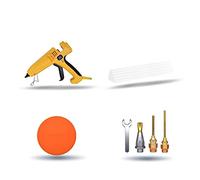 Pistola de pegamento caliente Pistola de pegamento termofusible profesional de 60 W ~ 500 W, boquilla de cobre puro, pistola de pegamento de alta potencia con temperatura ajustable, use una barra de p