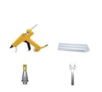 Pistola de pegamento caliente Profesional 250W Pistola de pegamento termofusible Temperatura ajustable Juego de pistola de silicona de alta potencia con barra de pegamento de 11 mm Boquilla de cobre d