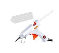 Pistola de pegamento de fusión en caliente de 90W, con interruptor for barra de pegamento de 7mm, Mini pistola caliente adhesiva industrial Precalentamiento rápido(Pink,Glue gun)