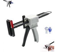 Pistola de pegamento de tubo de pasta de dientes, dispensador de pegamento universal, dispensador multiusos ajustable para aplicaciones de sellador y herramientas de reparación, para sellador