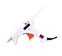 Pistola De Pegamento Fusión En Caliente 70W Con Barra Transparente 7MM, Mini Eléctrica For El Hogar, Herramienta Reparación Temperatura Calor, Juego Palo Especial Calentamiento RáPido(White)