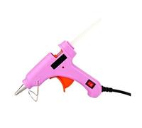Pistola De Pegamento Fusión En Caliente 70W Con Barra Transparente 7MM, Mini Eléctrica For El Hogar, Herramienta Reparación Temperatura Calor, Juego Palo Especial Calentamiento RáPido(Pink)