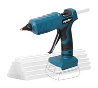 Pistola de pegamento inalámbrica para batería Bosch 18V GBA/GBA ProCORE Mellif, pistola de pegamento de precalentamiento rápido, con 20 piezas de barras de pegamento de tamaño completo de 11 mm para