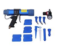 Pistola de pegamento neumática de vidrio con presión de 1/4 de pulgada, sellador de aire, herramienta de pistola de calafateo de 310 ml de capacidad para módulos solares, bañeras, peceras, puertas de
