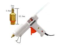 Pistola de Pegamento, Pistola de pegamento de fusión en caliente de 150W, diámetro de 11mm, temperatura ajustable, boquilla de cobre, calentador, bozal, herramienta de reparación artesanal(1)