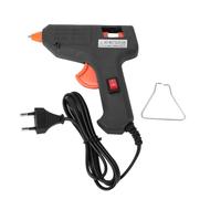 Pistola de pegamento termofusible, 20 W, eléctrica, bricolaje, diseño ergonómico, compacto y liviano, con interruptor de encendido para manualidades, reparación, proyectos de (inserto redondo)