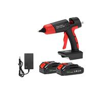 Pistola de pegamento termofusible con batería recargable de iones de litio, boquilla de cobre, herramientas de reparación para el hogar, calentamiento rápido (4)