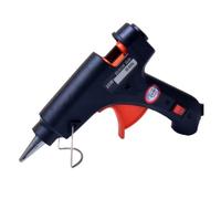 Pistola de pegamento termofusible de 20 W, barras de 7 mm, miniherramienta eléctrica de reparación de temperatura para bricolaje, calentamiento rápido industrial (negro)