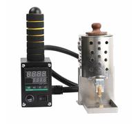 Pistola de pegamento termofusible, máquina de rodillo portátil de mano con temperatura ajustable de 50 a 300 °C, pantalla digital para tela, embalaje y unión de cuero