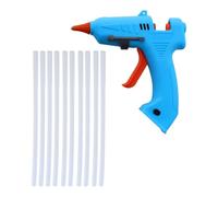 Pistola de Pegamento USB 3.6v Portátil para Manualidades DIY | Plástico Base Auxiliar, Modo LED y Boquilla de Goma, Cable USB Incluido para Mesa y Bricolaje