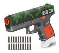 Pistola de pistola de juguete de Aktion Apex - pistola de dardos de espuma con mecanismo de recarga realista 20 dardos de espuma almacenamiento de tr