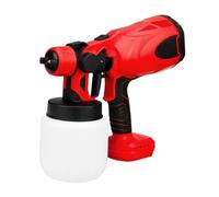 PISTOLA DE PULVERIZACIÓN Eléctrica De 800ml, Pulverizador De Pintura Eléctrico De Esterilización Y Desinfección Doméstica For Batería De 18V Sin Batería(No Battery Red)