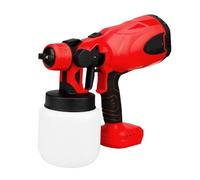PISTOLA DE PULVERIZACIÓN Eléctrica Portátil, Pulverizador De Pintura Inalámbrico, Pulverizador De Pintura Eléctrico For El Hogar, Compatible Con Batería De 18V, 800ML(No Battery Red)