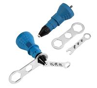 Pistola de Remache, Pistola eléctrica de Tuerca de Remache Herramienta de remachado inalámbrico Adaptador de Taladro de Tuerca de Remache Ciego Convertir Taladro en Herramienta de Tuerca de inserción