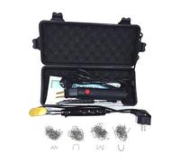 Pistola de reparación plástico, grapadora caliente, parachoques, pistola soldadura, soldador, fusión en, uñas, grapas hierro for soldar(With Ironing iron)