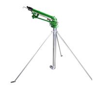 Pistola de riego de 360° con manómetro - Sistema de aspersor de granja para riego eficiente del césped y el jardín, boquilla ajustable para una cobertura uniforme