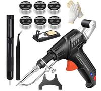 Pistola de soldadura Ayyecoeeye, 3 en 1, portátil, calentada internamente, láser industrial, económica, para eliminación de óxido, corte y soldadura, con 6 volúmenes de cable