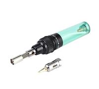 Pistola de soldadura de gas con forma de bolígrafo, pistola de soldadura de gas 1300 grados Celsius, butano, 8 ml, juego de antorchas de soldadura (verde)