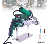 Pistola de soldadura de plástico de 1600 W, pistola de aire caliente, kit de soldadura de PP, HDPE y LDPE, máquina de soldadura de extrusión de plástico portátil, pistola soldadora de plástico