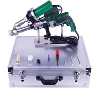 Pistola de soldadura de plástico de 1600 W, pistola de aire caliente, kit de soldadura PP, HDPE, LDPE, máquina de soldadura por extrusión de plástico portátil, pistola soldadora de plástico