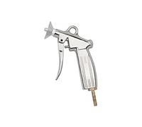 Pistola de soplado con escudo protector, aluminio fundido a presión niquelado, rango de temperatura de -10 °C hasta 50 °C, PN máx. 10 bares, boquilla LW 6.