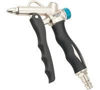 Pistola de soplado de 2 vías HAZET 9040-4 - conexión de aire en el cabezal o en la empuñadura, - ideal para eliminar suciedad fina de zonas de difícil acceso - con robusta carcasa de aluminio