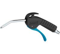 Pistola de soplado HAZET 9040P-1 I 100 mm de longitud, boquilla curva, 6 bar de presión de trabajo con mango ergonómico I para la eliminación rápida de virutas u otros objetos extraños
