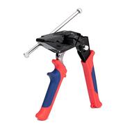 Pistola de sujeción de cables de acero inoxidable, cortador de bridas de cremallera 2 en 1, instalación segura y fácil para envolturas de metal de 4,5 a 24 mm, herramienta de enrutamiento de cables y