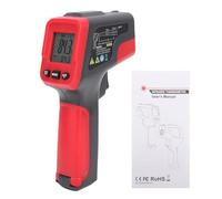 Pistola de temperatura con termómetro infrarrojo, pistola de temperatura de superficie de calor por infrarrojos digital, pistola térmica sin contacto para cocinar alimentos, (KM-M400ST Versión